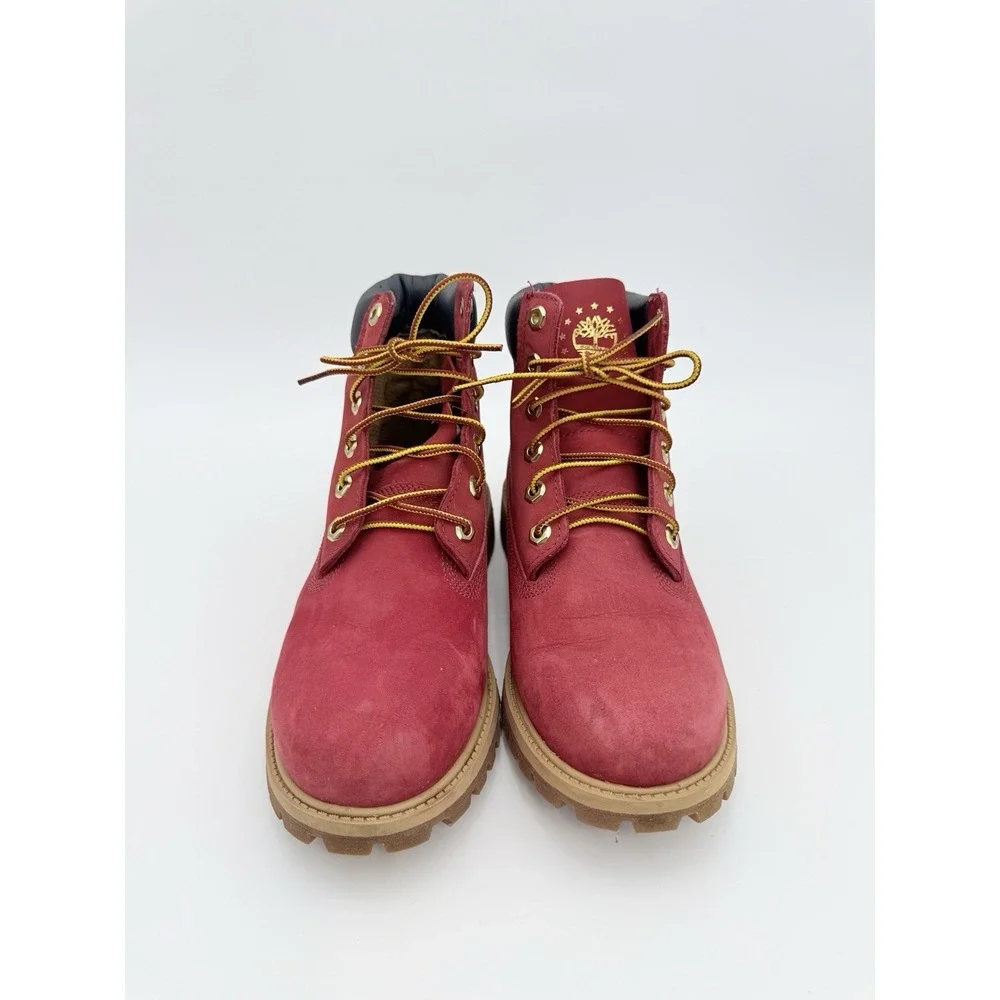 Timberland RARE Youth‎ Red Leather Boot size 6.5